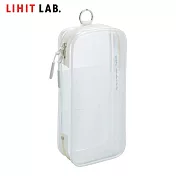 LIHIT LAB A-8103 多用途透明筆袋  白色