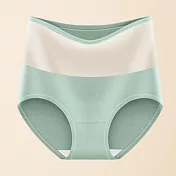 【KISSDIAMOND】 高腰輕塑加絨暖腹桑蠶絲內褲(女內褲/KDW-7145) L 牛油果綠