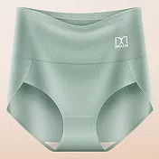 【KISSDIAMOND】高腰輕塑德絨暖腹桑蠶絲內褲(女內褲/KDW-7143C) L 牛油果綠