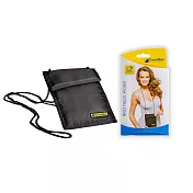 【Travel Blue 藍旅】RFID Neck Wallet 安全貼身掛頸袋-2色任選 TB125 黑色