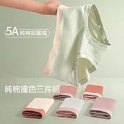 【Missking 1983】寬腰口撞色純棉抑菌襠內褲  (3件組)  M