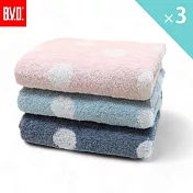【BVD】圓點毛巾3入(B05004) 水藍