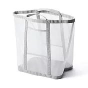 【MUJI 無印良品】尼龍網眼洗衣籃/小/約寬39×深24×高40 cm。最大載重量：5 kg