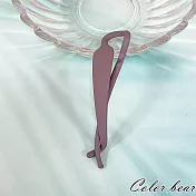 【卡樂熊】基本磨砂純色扭扭夾造型髮夾(六色)- 磨砂紫