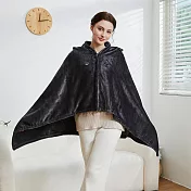 【BeOK】三檔調溫電熱披肩 USB 9區加溫法蘭絨毯 披肩  灰色