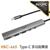INTOPIC 廣鼎 五合一Type-C多功能轉接器(HBC-665)