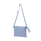 【MUJI 無印良品】撥水加工隨身側包 煙燻藍