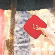 【一帆布包】帆布新年春聯福氣零錢包-財 財