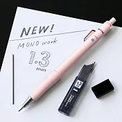 【TOMBOW日本蜻蜓】MONO work 1.3 mm 自動鉛筆 粉色