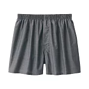【MUJI 無印良品】男柔滑前開平口褲 S 深灰