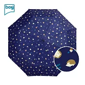 【德國boy】UPF50 輕量大傘面防風都市印象三折晴雨傘_ 森林刺蝟