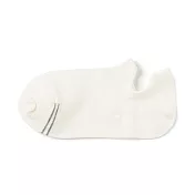 【MUJI 無印良品】女腳跟防磨淺口直角襪23-25cm 柔白