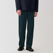【MUJI 無印良品】男彈性針織工作褲 L 暗藍