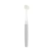 【MUJI 無印良品】可替換刷頭的牙刷(寬刷頭)/灰.柔軟刷毛  灰