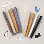 ZEBRA BLEN 防震4+S多功能原子筆0.5限定貓毛色  虎斑茶