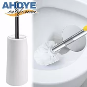 【AHOYE】不鏽鋼長柄浴室馬桶刷附底座 (廁所清潔刷 浴室清潔刷 縫隙刷)