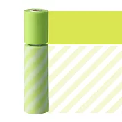 【日本Mark’s】水性筆可寫紙膠帶Slim二入組 ‧ 條紋/黃