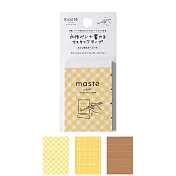 【日本Mark’s】水性筆可寫紙膠帶Sheets裁切貼紙型 ‧ 復古喫茶/布丁