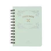 LIFE FREE DAYS B7 方眼筆記本 綠