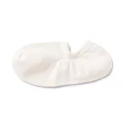 【MUJI 無印良品】女輕薄淺口直角襪23-25cm 柔白