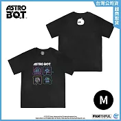 Astro Bot 純綿T-Shirt (宇宙機器人)  M 黑色