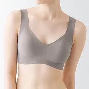 【MUJI 無印良品】女無痕背心式胸罩 S 摩卡棕