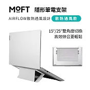 美國 MOFT Airflow散熱隱形筆電支架 適用11.5-16吋筆電 三色可選 MOVAS™材質 迷霧灰