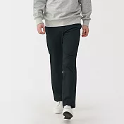 【MUJI 無印良品】男彈性綾織合身褲 82 黑色