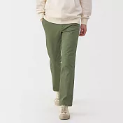 【MUJI 無印良品】男彈性綾織合身褲 76 卡其綠