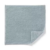 【MUJI 無印良品】棉柔軟毛巾手帕 淺藍