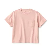 【MUJI 無印良品】兒童涼感寬版短袖T恤 110 粉紅