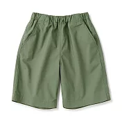 【MUJI 無印良品】兒童水洗平織布短褲 110 卡其