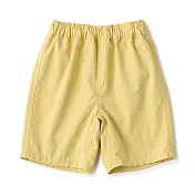 【MUJI 無印良品】幼兒速乾五分褲 80 黃色