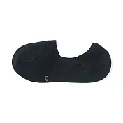 【MUJI 無印良品】男腳跟防滑輕薄隱形襪25-27cm 黑色