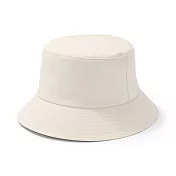 【MUJI 無印良品】透氣撥水加工附防水膠條平頂有簷帽56.5-59cm 象牙白