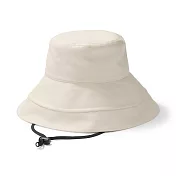 【MUJI 無印良品】大麻混棉寬簷帽55-57.5cm 象牙白