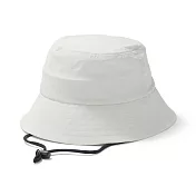 【MUJI 無印良品】透氣可捲收平頂有簷帽56.5-59cm 米黃