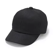 【MUJI 無印良品】棉斜紋織棒球帽54cm 黑色