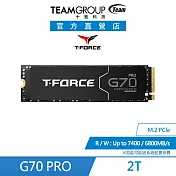 TEAM 十銓-T-FORCE G70 PRO M.2 PCIe Gen4x4 2TB 固態硬碟