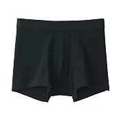 【MUJI 無印良品】男棉天竺拳擊內褲 S 黑色