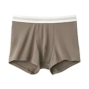 【MUJI 無印良品】男柔滑低腰拳擊內褲 S 摩卡棕
