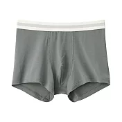 【MUJI 無印良品】男柔滑低腰拳擊內褲 S 煙燻綠