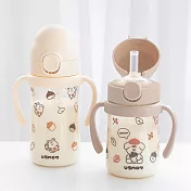 UBMOM防逆流水杯 秋季限定_ 奶茶色栗子狗(280ml)