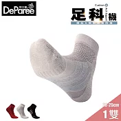 蒂巴蕾 足科 石墨烯消臭氣墊女短襪 M (高原) 自然灰色