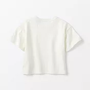 【MUJI 無印良品】幼兒容易穿脫粗織粗織圓領短袖T恤 80 柔白