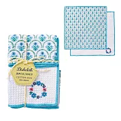 【日本Habituel】萬用擦拭 刺繡純棉布巾2入組 ‧ 氣質小花