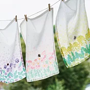 【日本Habituel】竹纖維防臭 萬用擦拭布巾 ‧ 三色堇