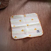 【日本金野毛巾】日本大阪泉州  四重紗吸水方巾 ‧ 小花(黃)