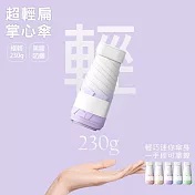 【KISSDIAMOND】超輕扁六折漸變晴雨手動掌心傘(KDU-B0001) F 薰衣紫