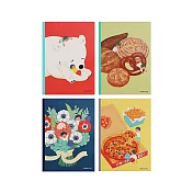 KOKUYO 日本插畫家系列筆記本(4入)IIII A5- Our Little World